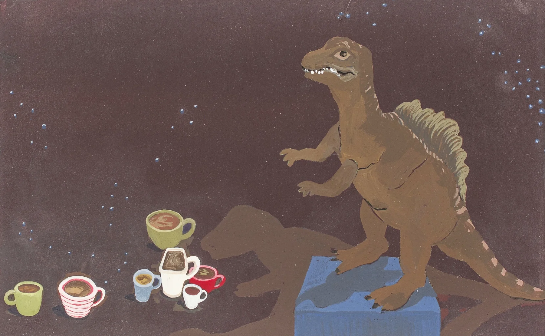 Morning Brew I acryla gouache on paper I 6" x 9"