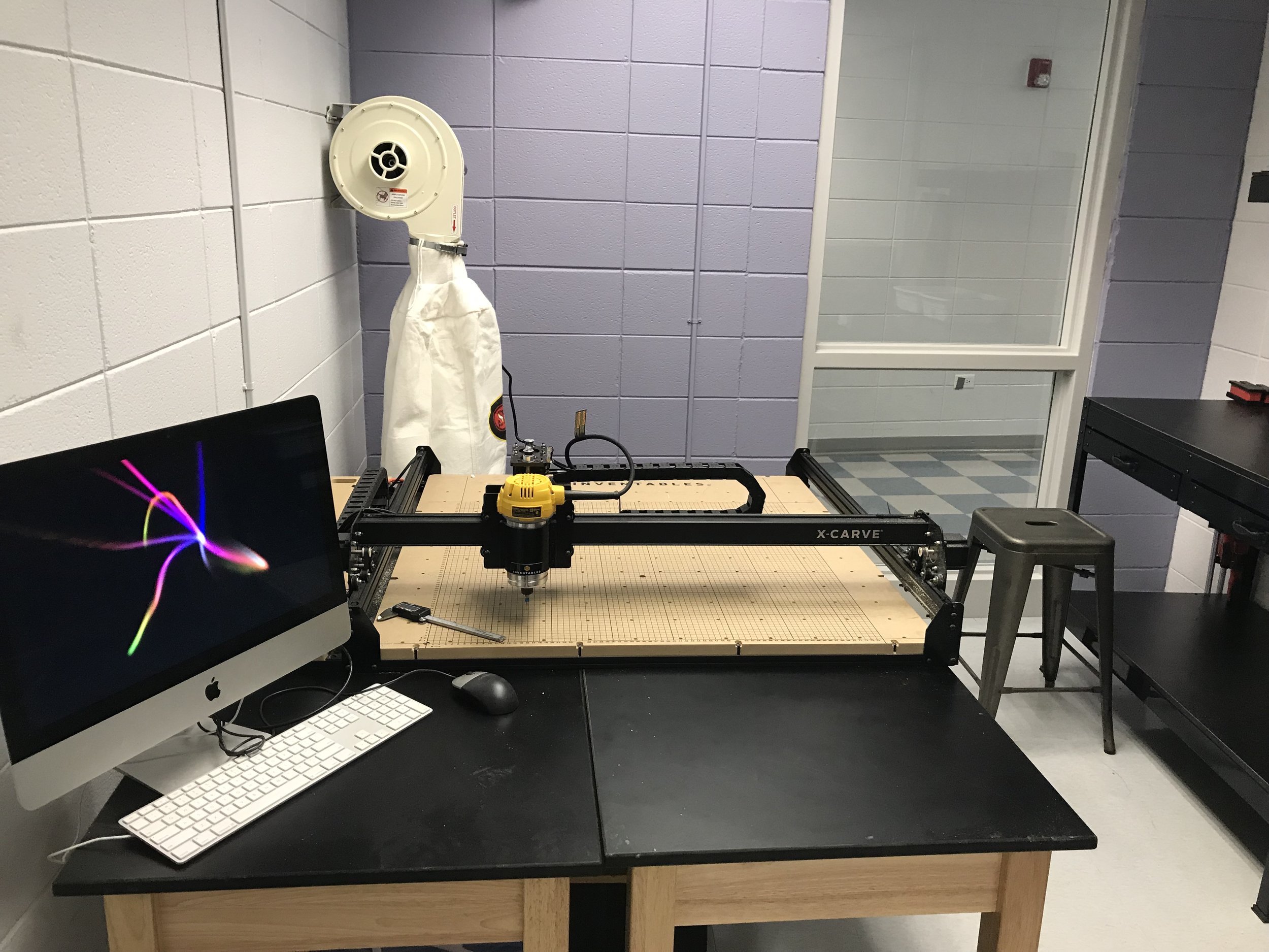 X-carve, and woodworking room