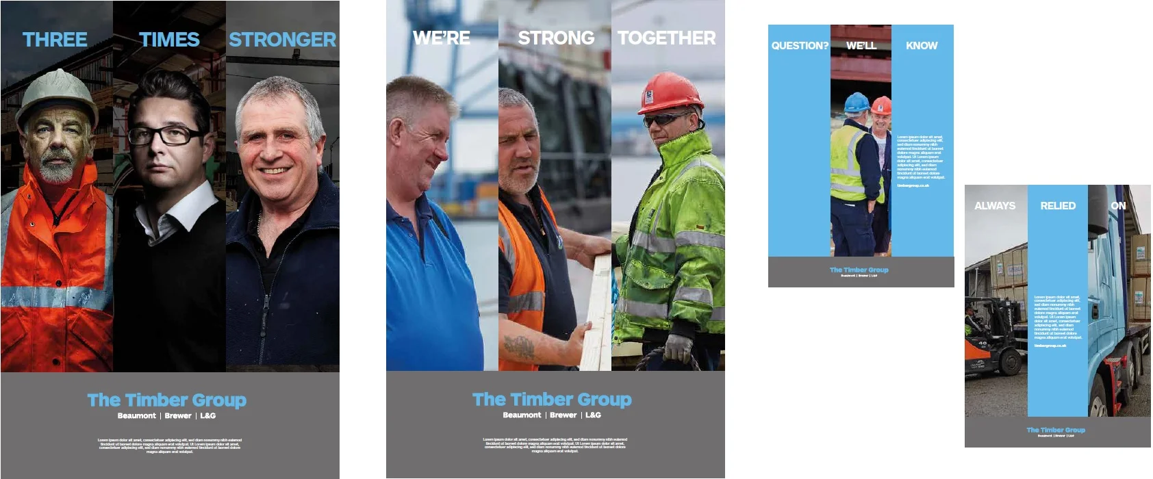 External print ad, Internal poster, Internal values posters