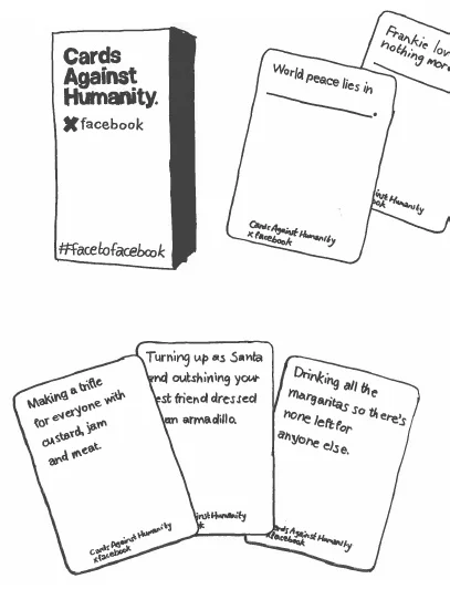 Cards Against Humanity personalised cards