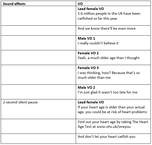 30 second radio script
