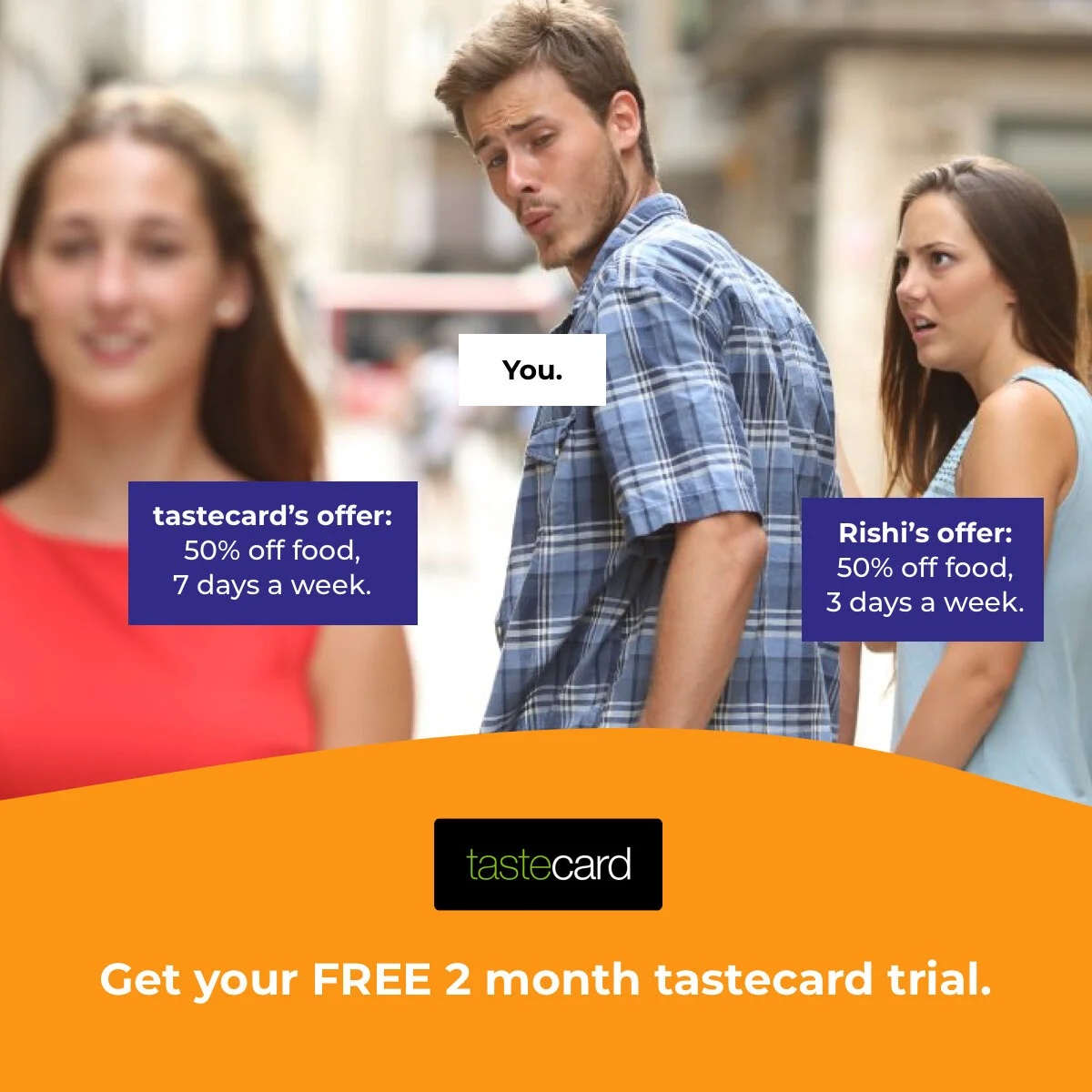 Static paid social post for acquisition.