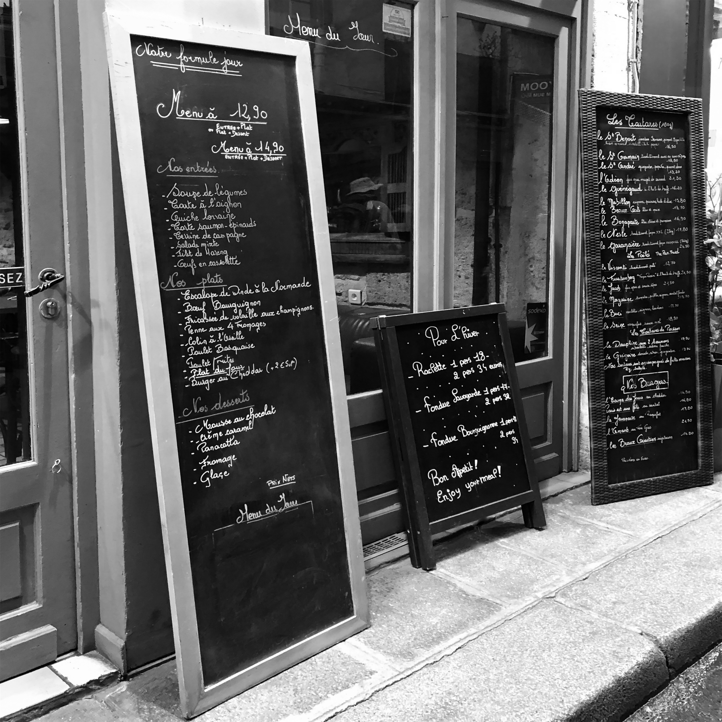 French Friday: Les Menus