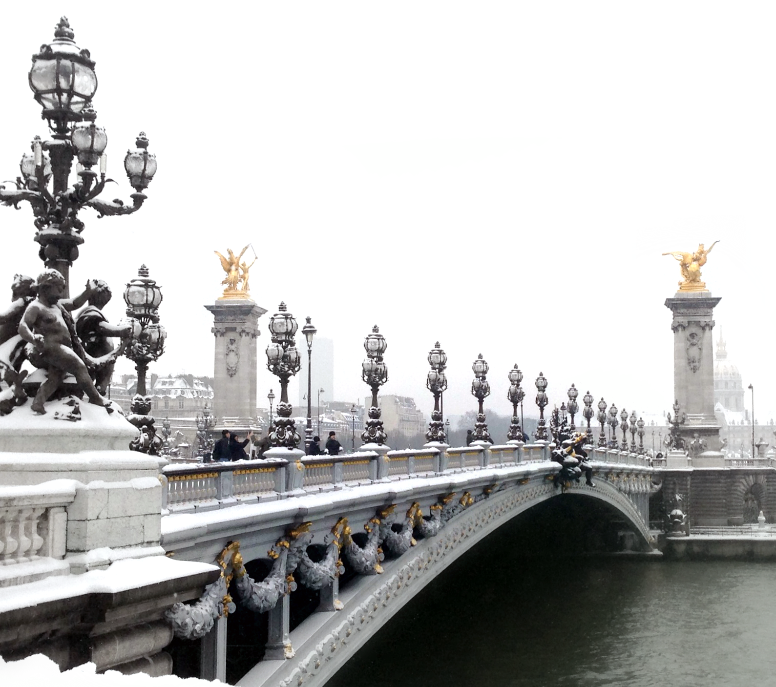 La neige sur le Pont Alexandre III | Snowy Paris 2013