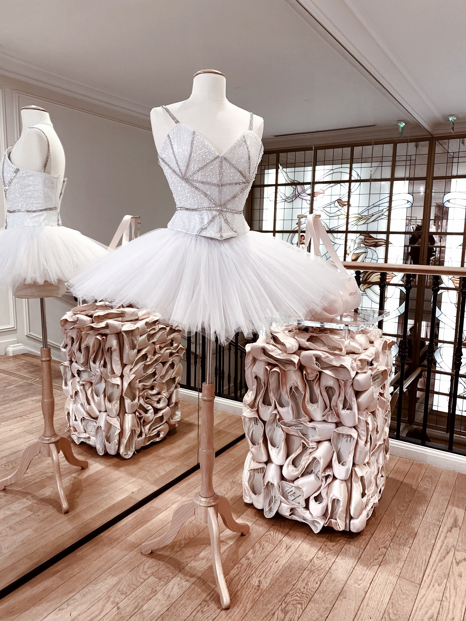 Heavy as a stone or light as a feather: I love the gravity of the blocks of battered slippers juxtaposed with the ethereal tutu. #2019dogwood52 #dogwood52 #dogwoodweek18