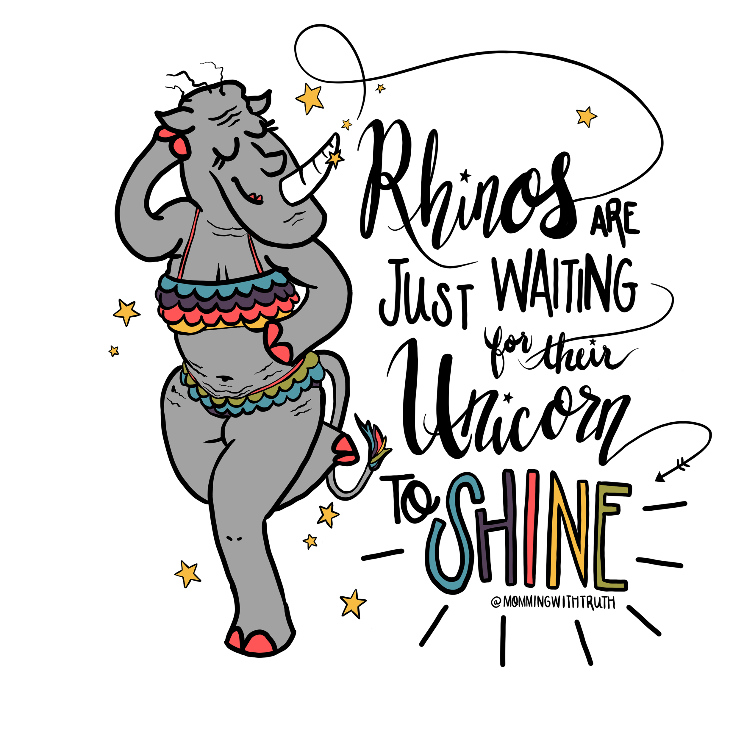 Rhinos Are Unicorns Digital Download
