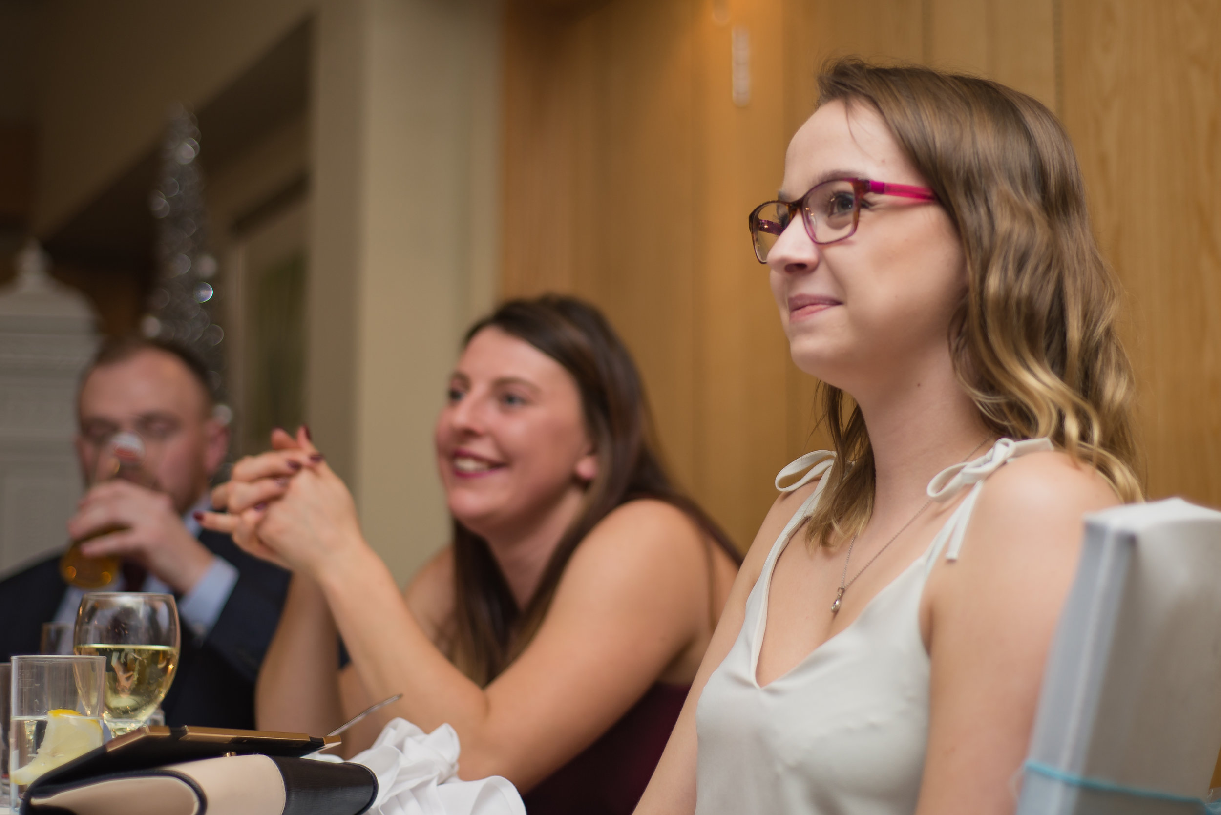 wedding photography and wedding videography, a bride will always need her girls, emotional groom speech