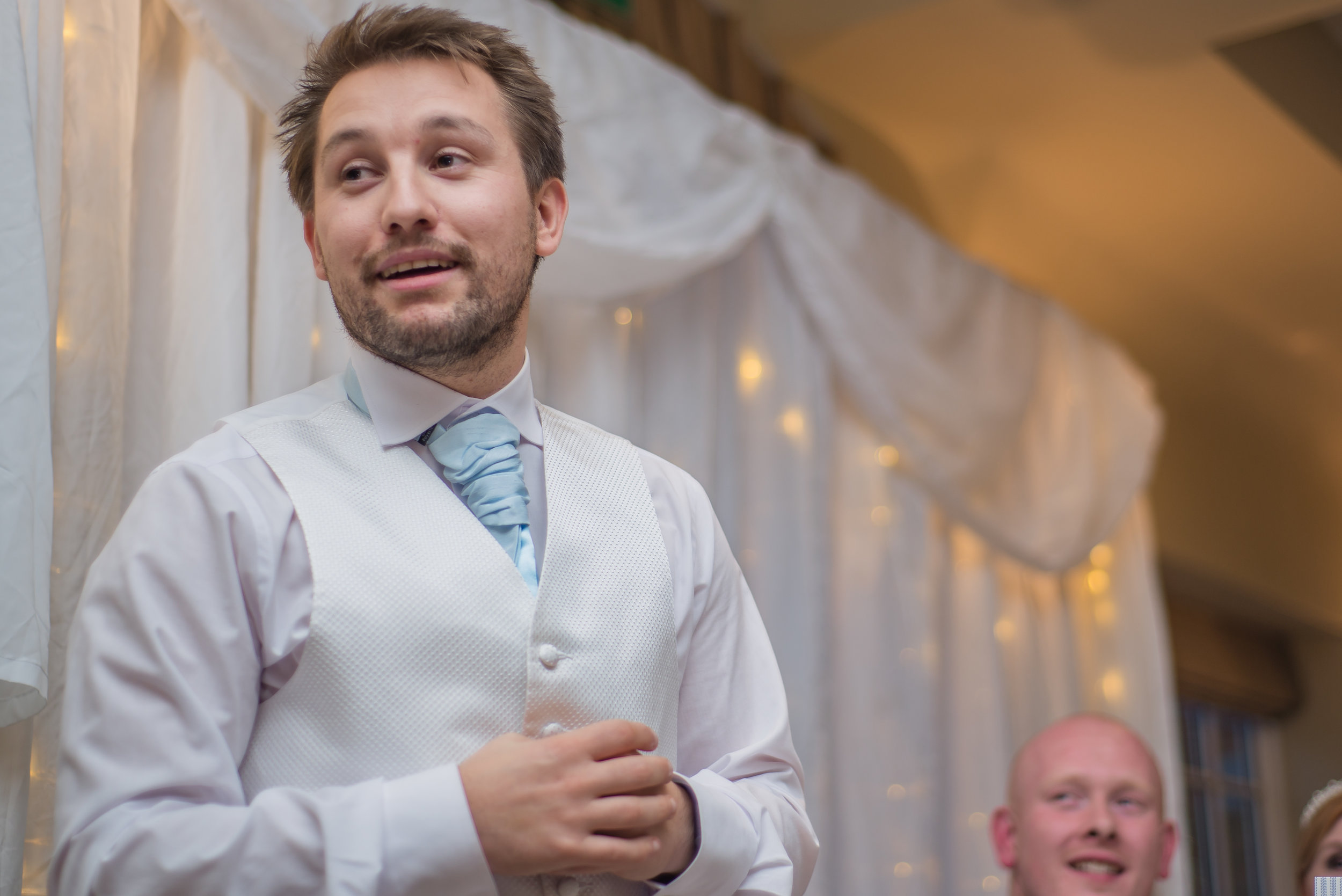 wedding photography and wedding videography, best man sam doing his speech