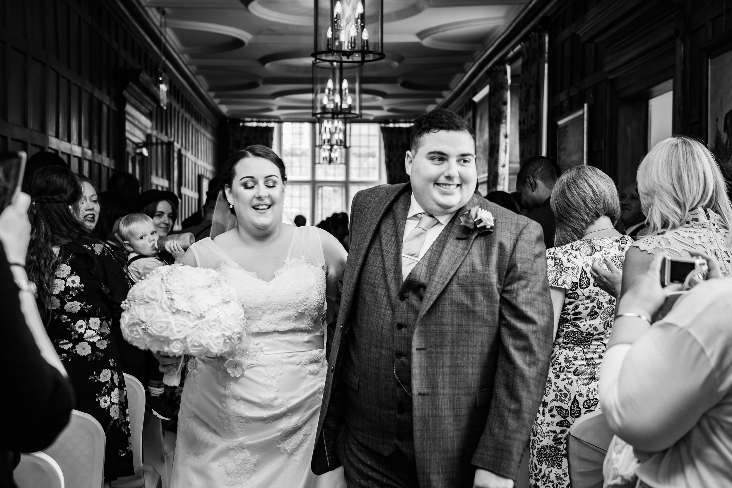 black and white wedding photography husband and wife