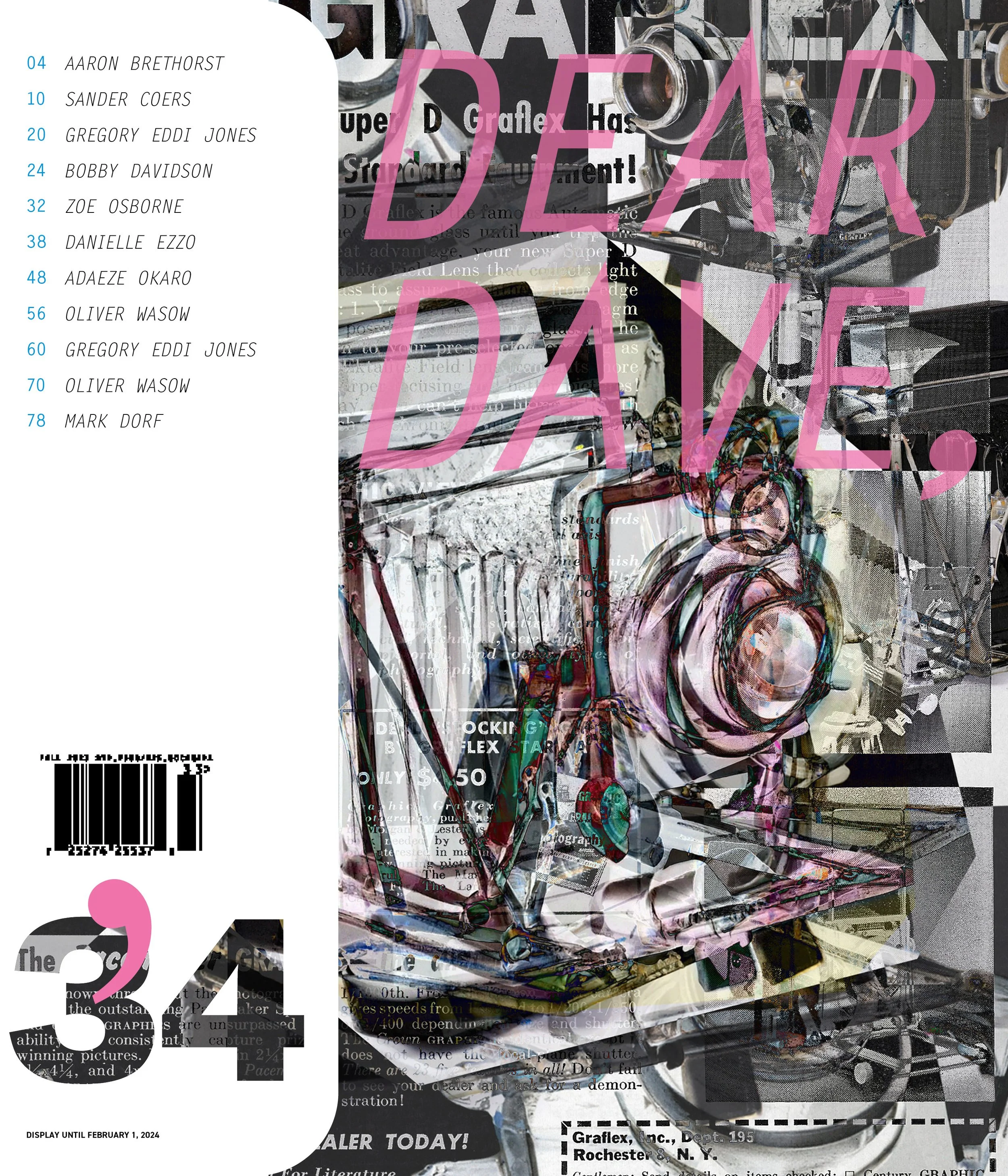DEAR DAVE, 34 PRINT ISSUE