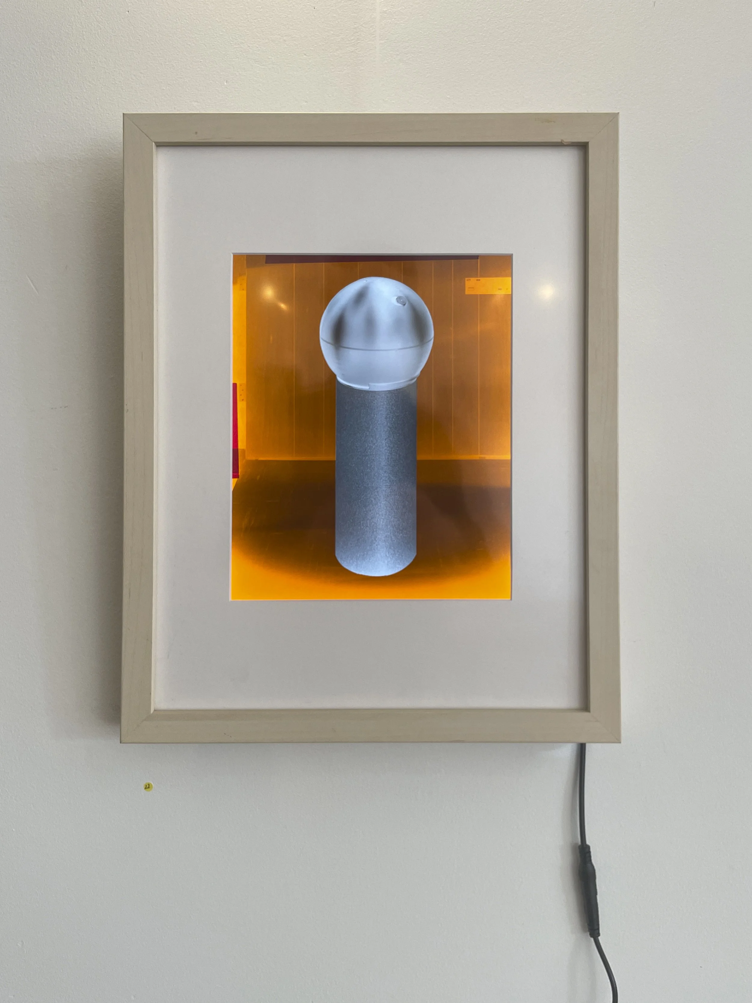 Mask Studies #29 - original negative in lightbox