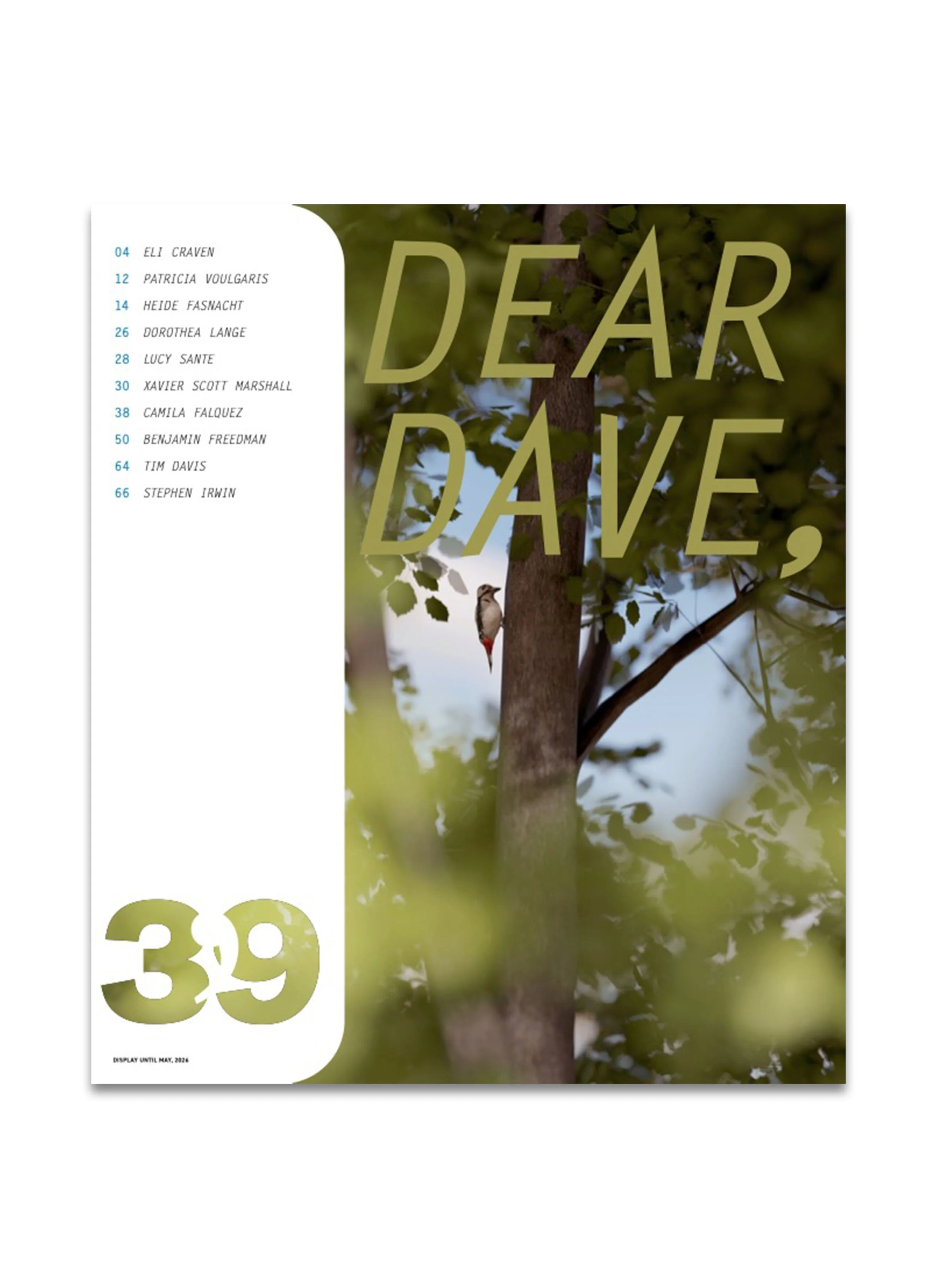 DEAR DAVE, 39 PRINT ISSUE
