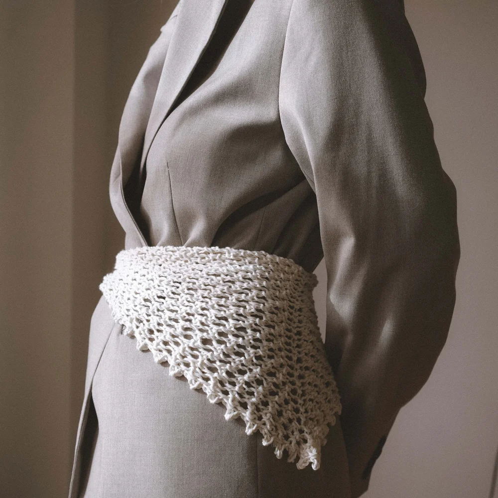 Violette scarf English PDF pattern — GREGORIA FIBERS