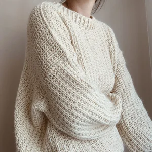 patterned oversized sweater