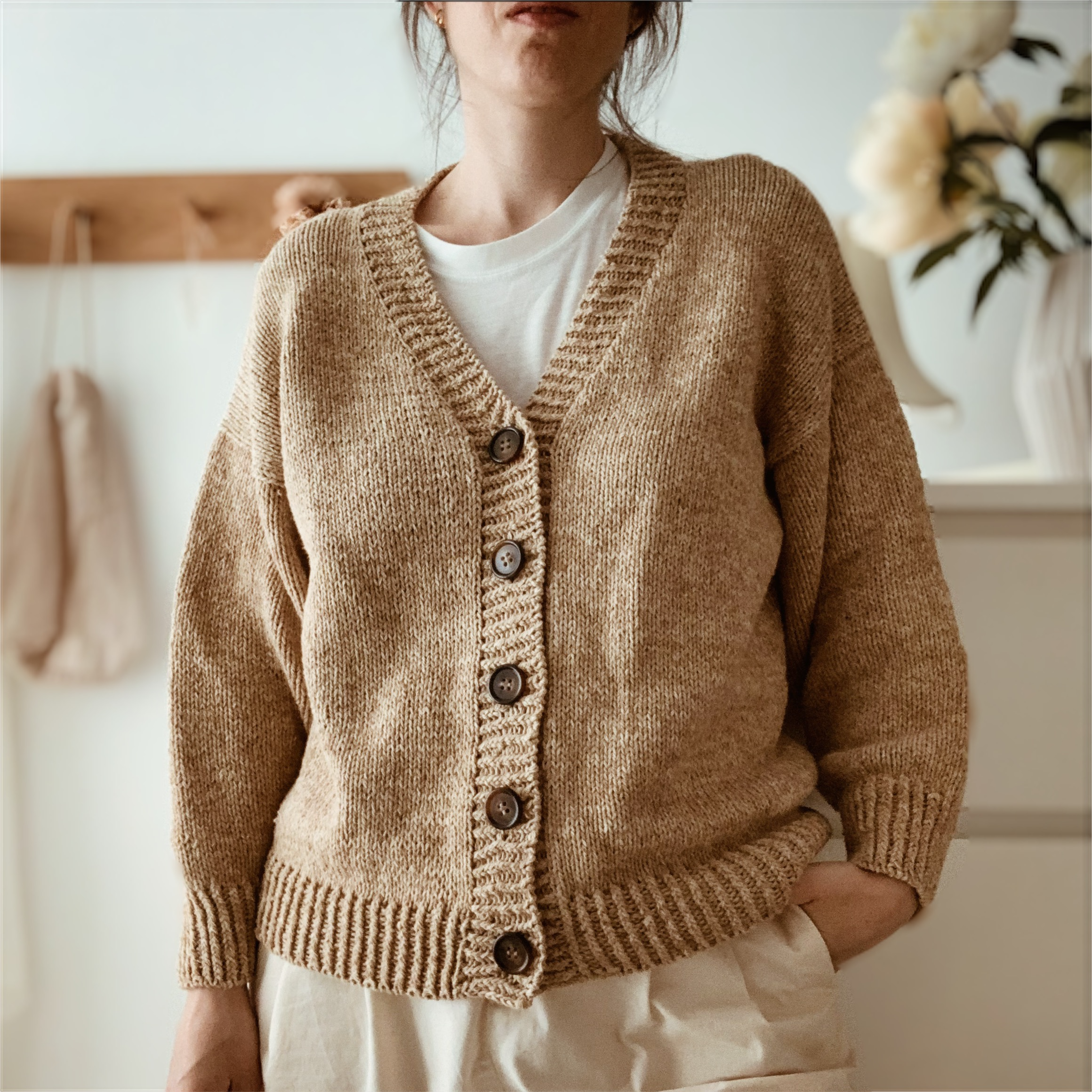 Gabrielle summer cardigan English PDF pattern