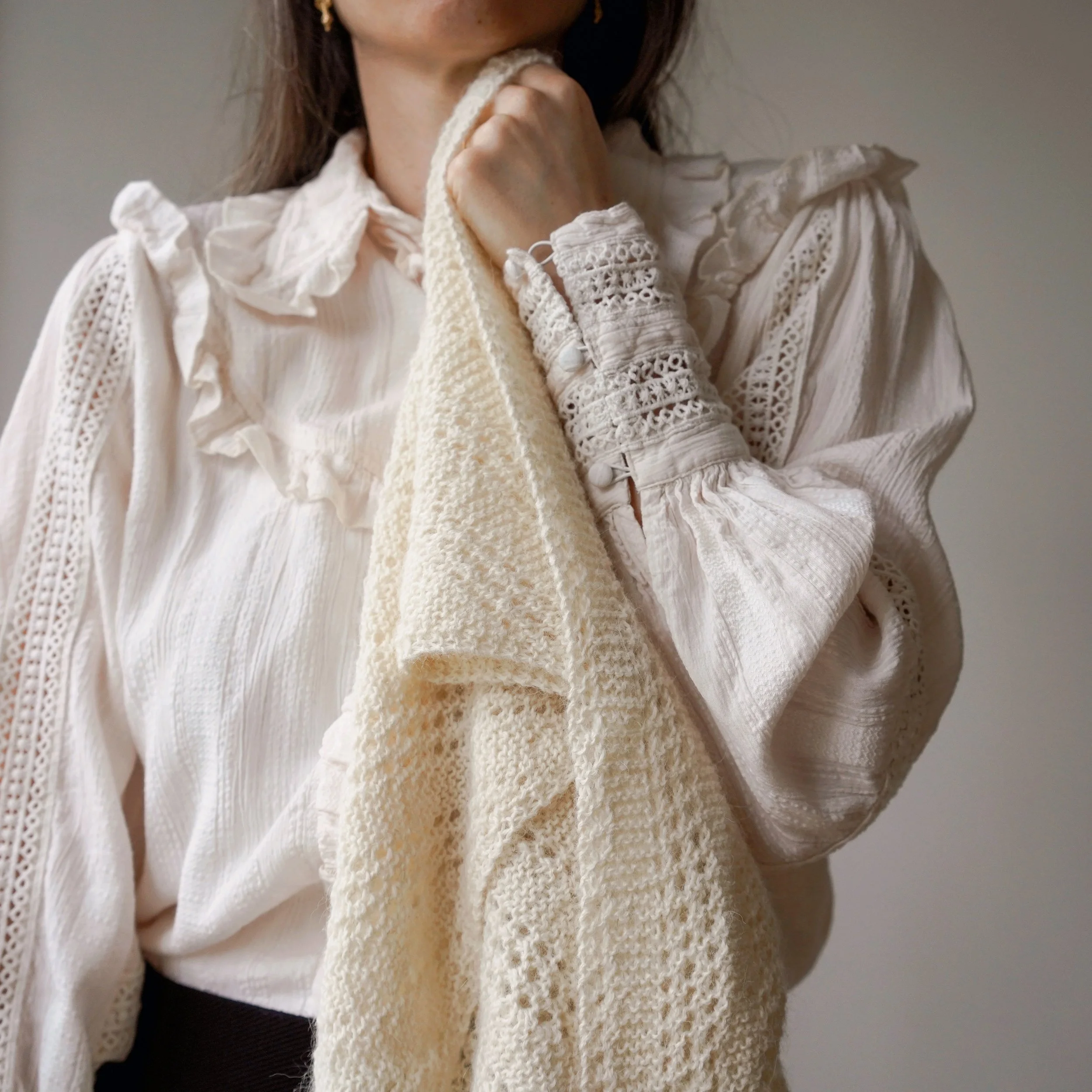 Lucy shawl Norsk Strikkeoppskrift PDF