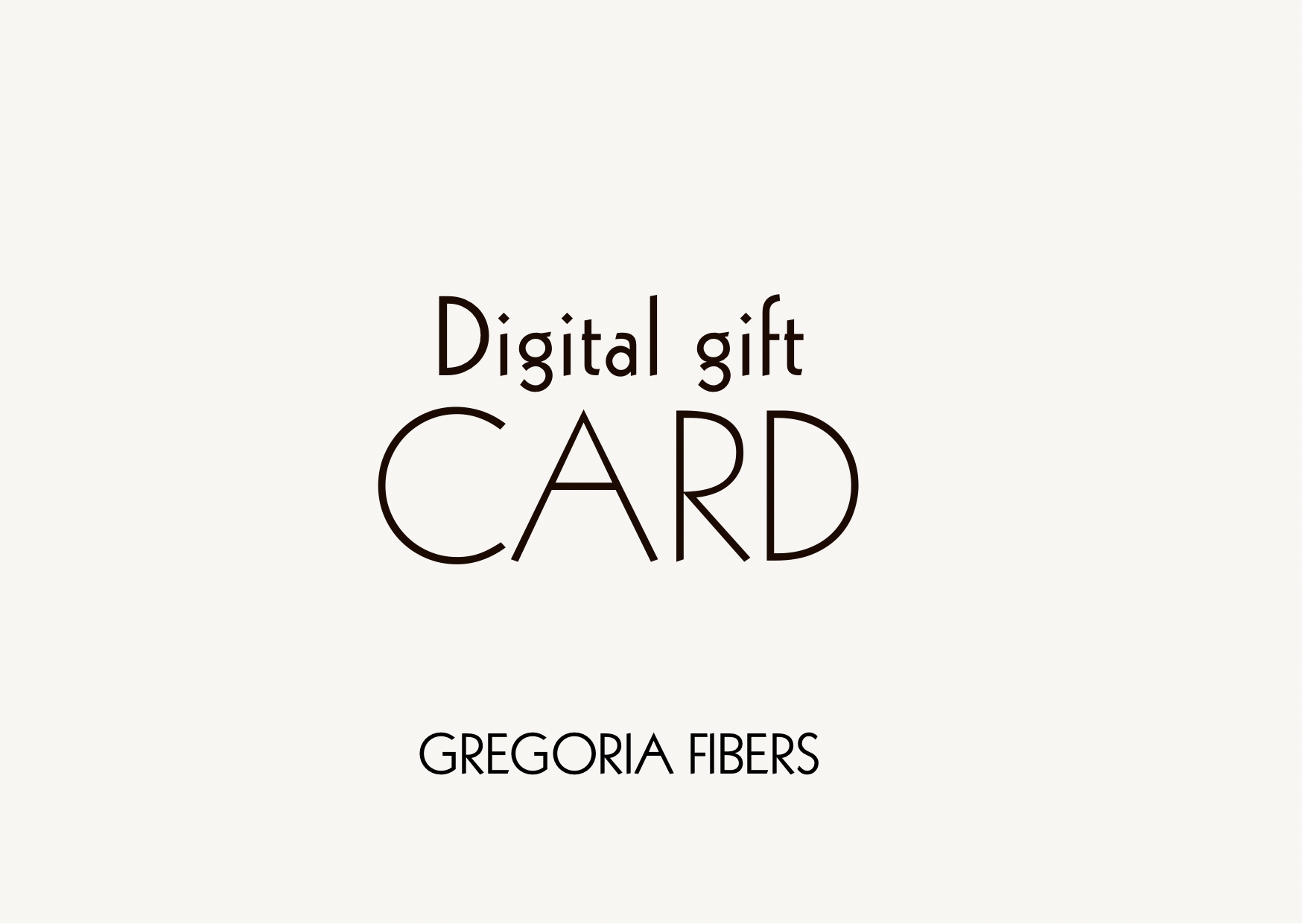 Digital Gift Card