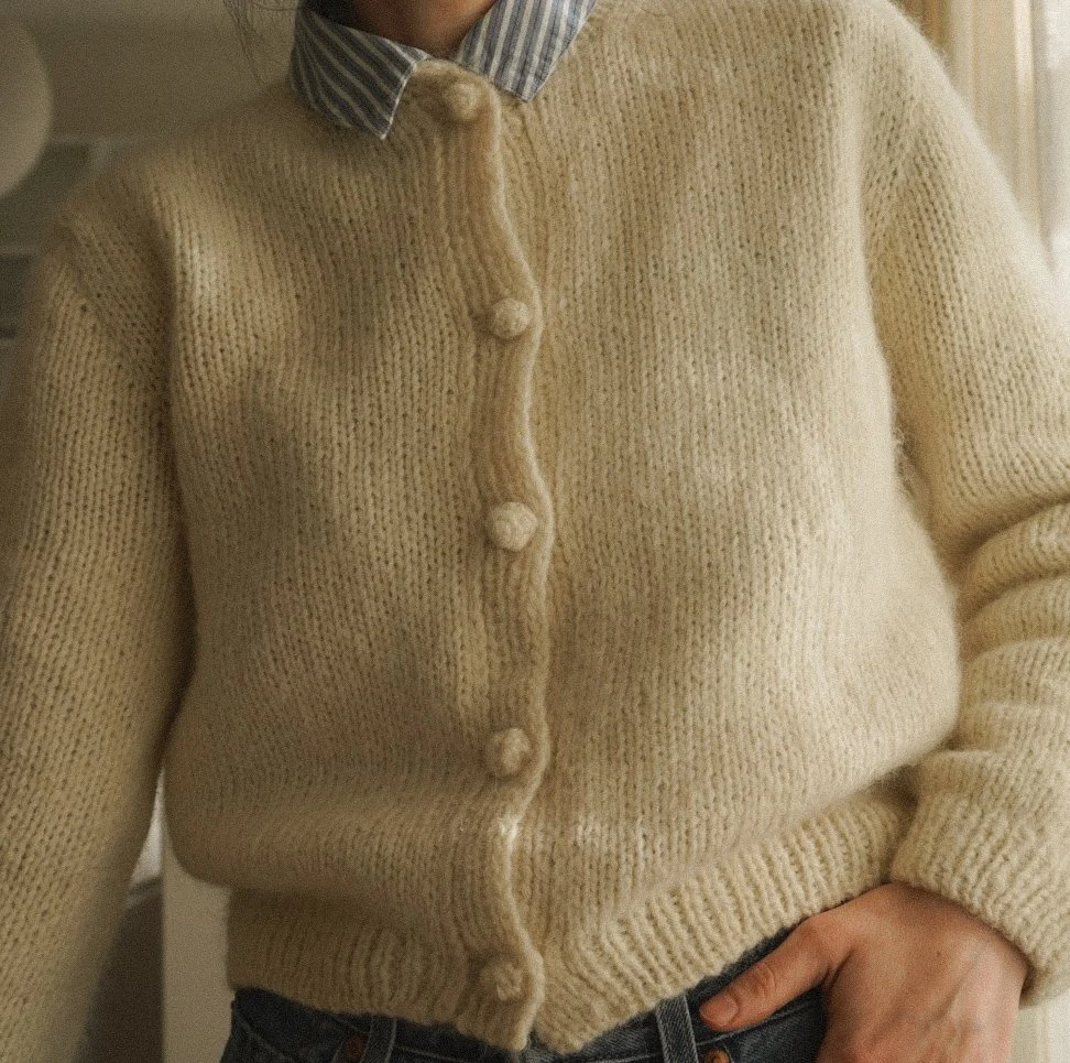 Cynthia cardigan English PDF pattern — GREGORIA FIBERS