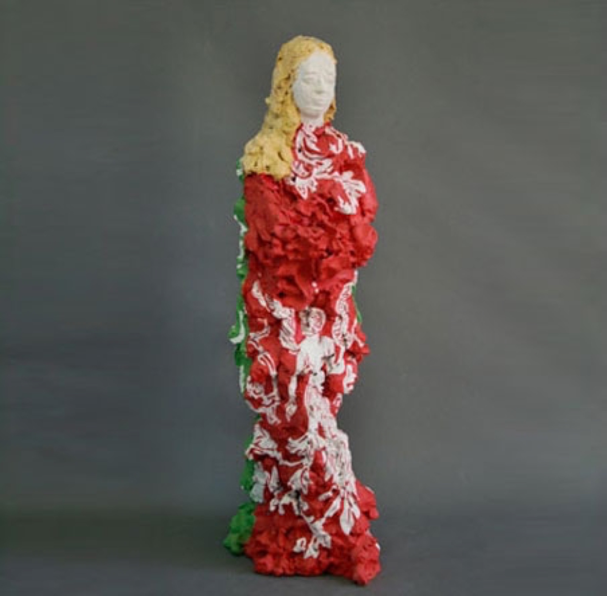   Agnes  2008 Clay, acryl painted 65 cm     