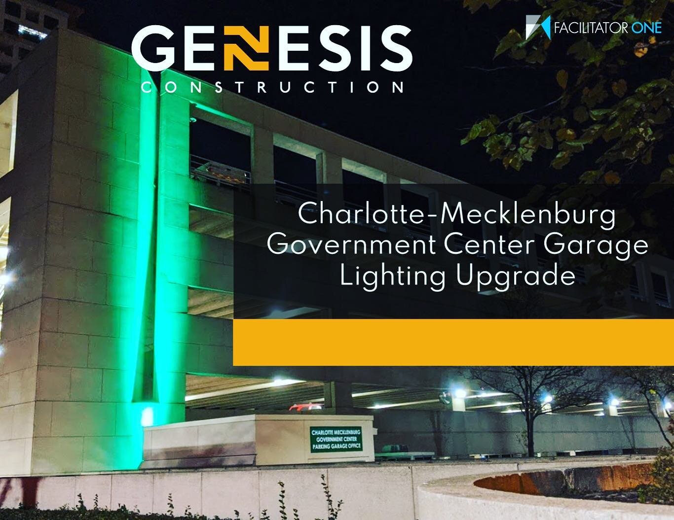 We are extremely excited to announce that the city of Charlotte @cltgov has awarded us the contract to  The lighting upgrades on the garage government center, thank you to the City of Charlotte for the opportunity and to @facilitator.one for your har