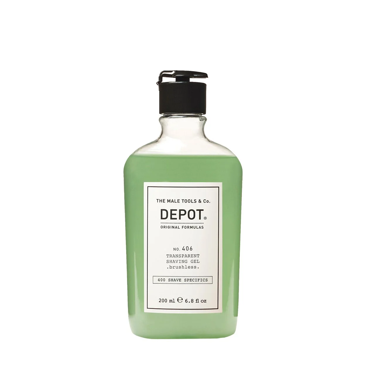 Depot No. 406 Transparent Shaving Gel Brushless 200ml