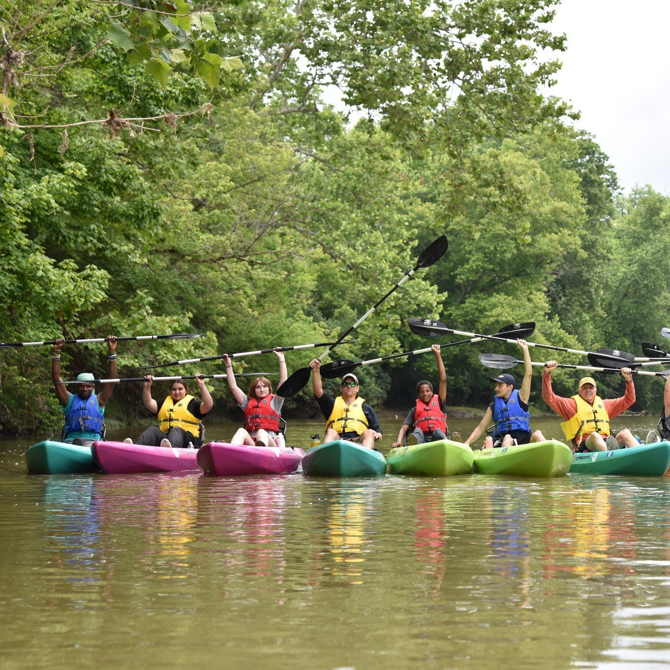 Wild river and great lakes.
🚣&zwj;♀️🏞
River levels we're high during much of Paddling Camp last week so the Crew explored three local lakes instead: Winton Woods, Miami Whitewater, and East Fork. We were lucky to get in one day of river paddling on