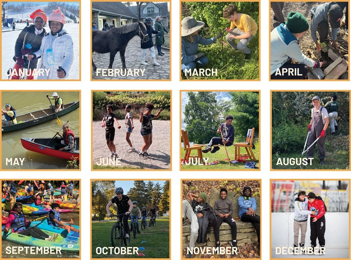 Your support keeps teens on the move!
🏃&zwj;♀️😄
Adventure Crew teens were on the move every month of 2025 &ndash; and through your generous support, you were with them.

-- You were there in May as Jewlz canoed on the Mill Creek
-- You were there i