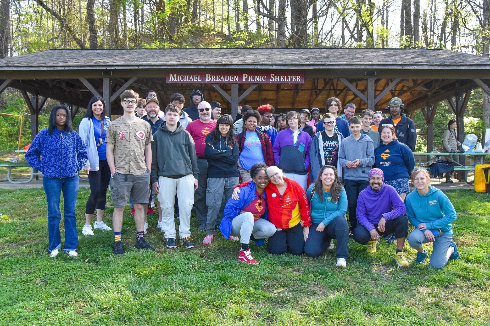 Getting to know nature on two feet or two wheels.
👢🚴&zwj;♀️
On Saturday, another group of Explorer teens headed to Devou Park for our April hiking and biking adventure. 

Aniya, a freshman at Clark, said she was motivated to come out with us becaus