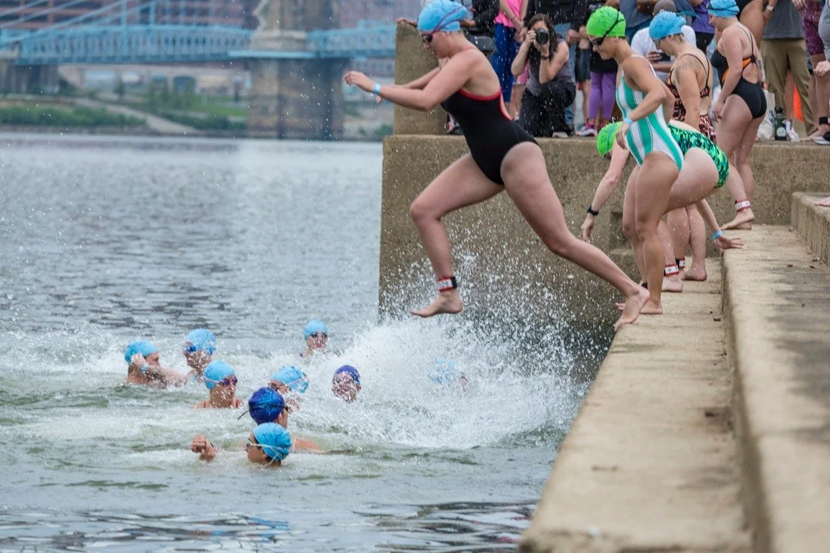 Take the plunge at the Great Ohio River Swim!
🏊🏾📣
Registration for the 2026 Bill Keating, Jr. Great Ohio River Swim is now open! We're thrilled to invite you to join us for this 900-meter swim, the largest open water swim across the Ohio River and