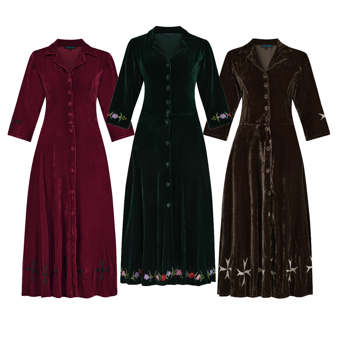 VELVET embroidered