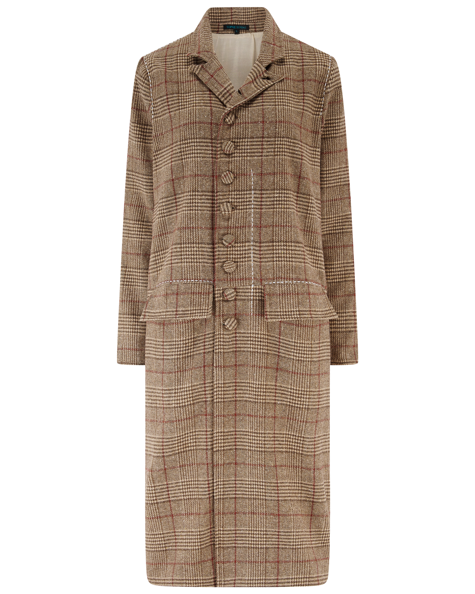 Brown Tweed Wool Coat