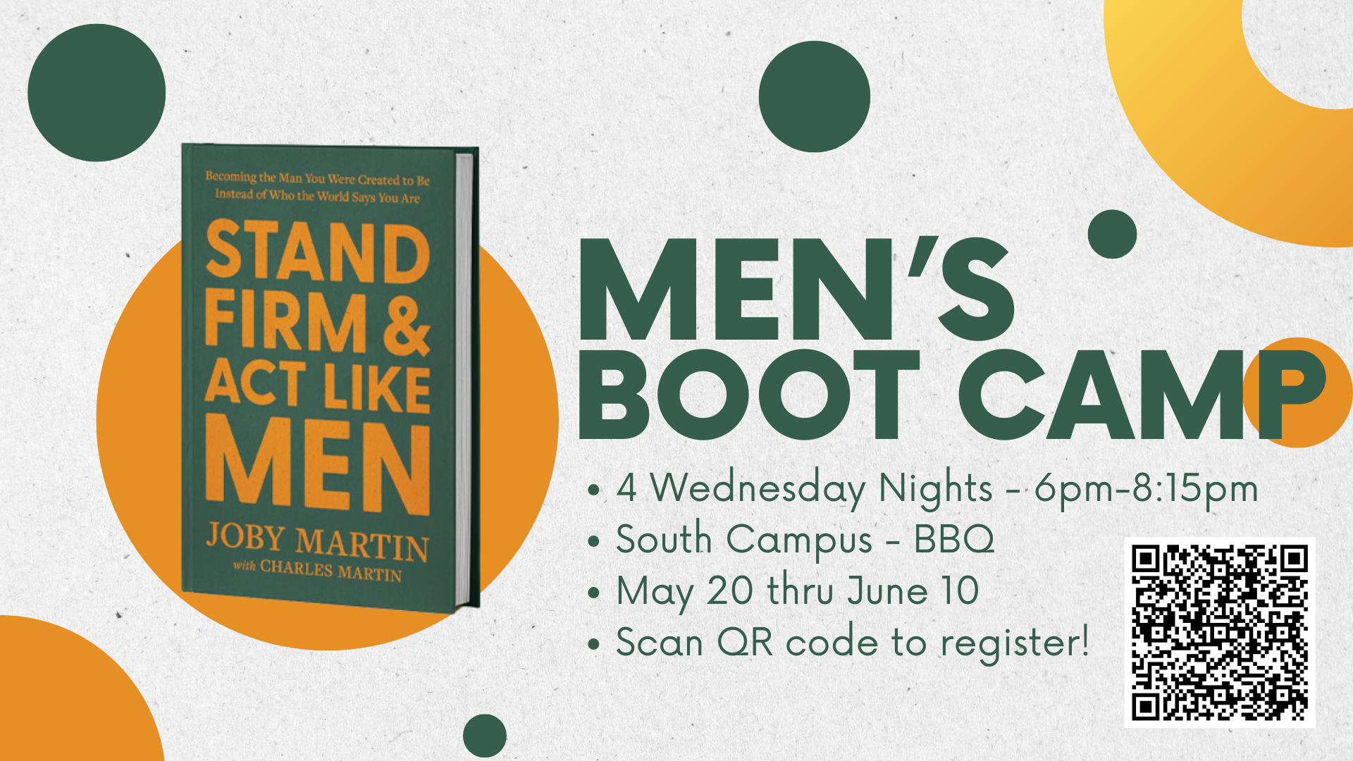 Act Like Men Boot Camp (Four weeks)