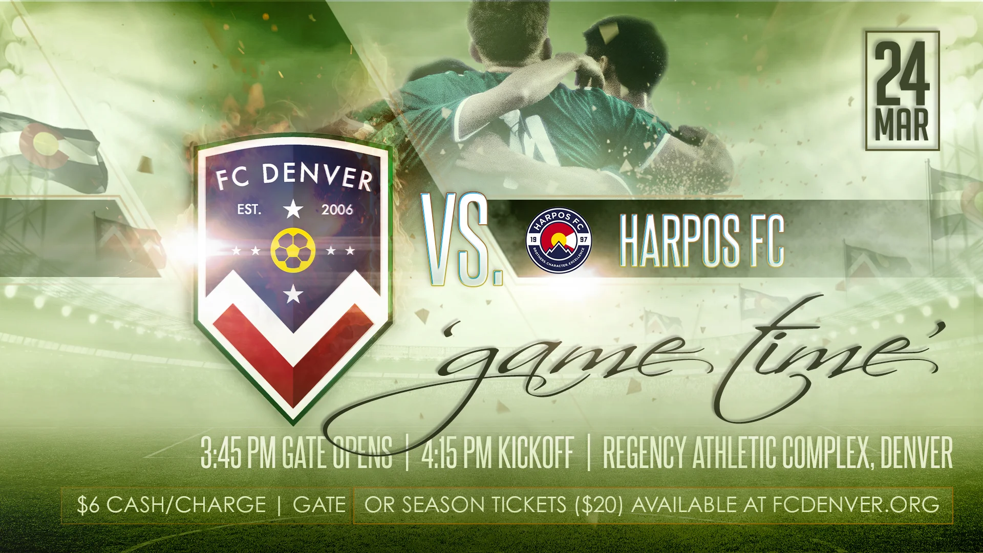 SUNDAY: Regency Athletic Home Opener vs Harpos FC