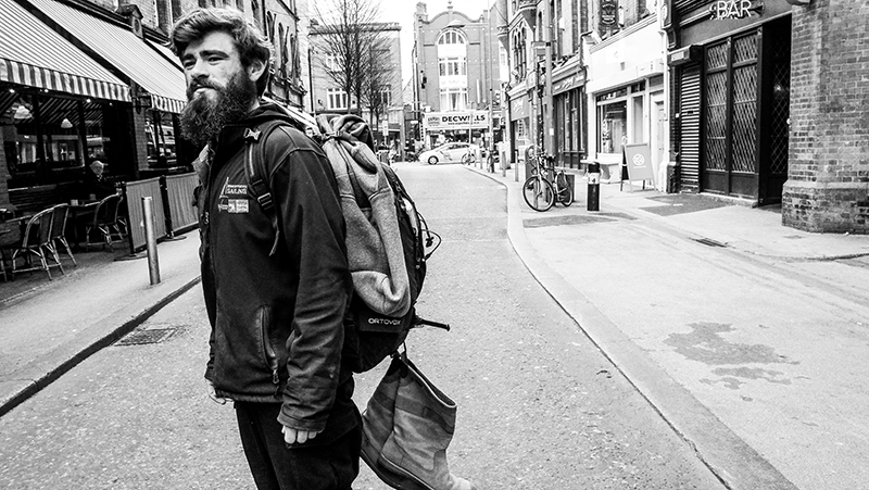 Jake is the bona fida sailor. Just back from delivering a boat to the docks he drops back to Drury Buildings where he hoped for the sea to come to him and it didn’t, he had to go to the water and in doing so probably found his true calling. Those boots though.