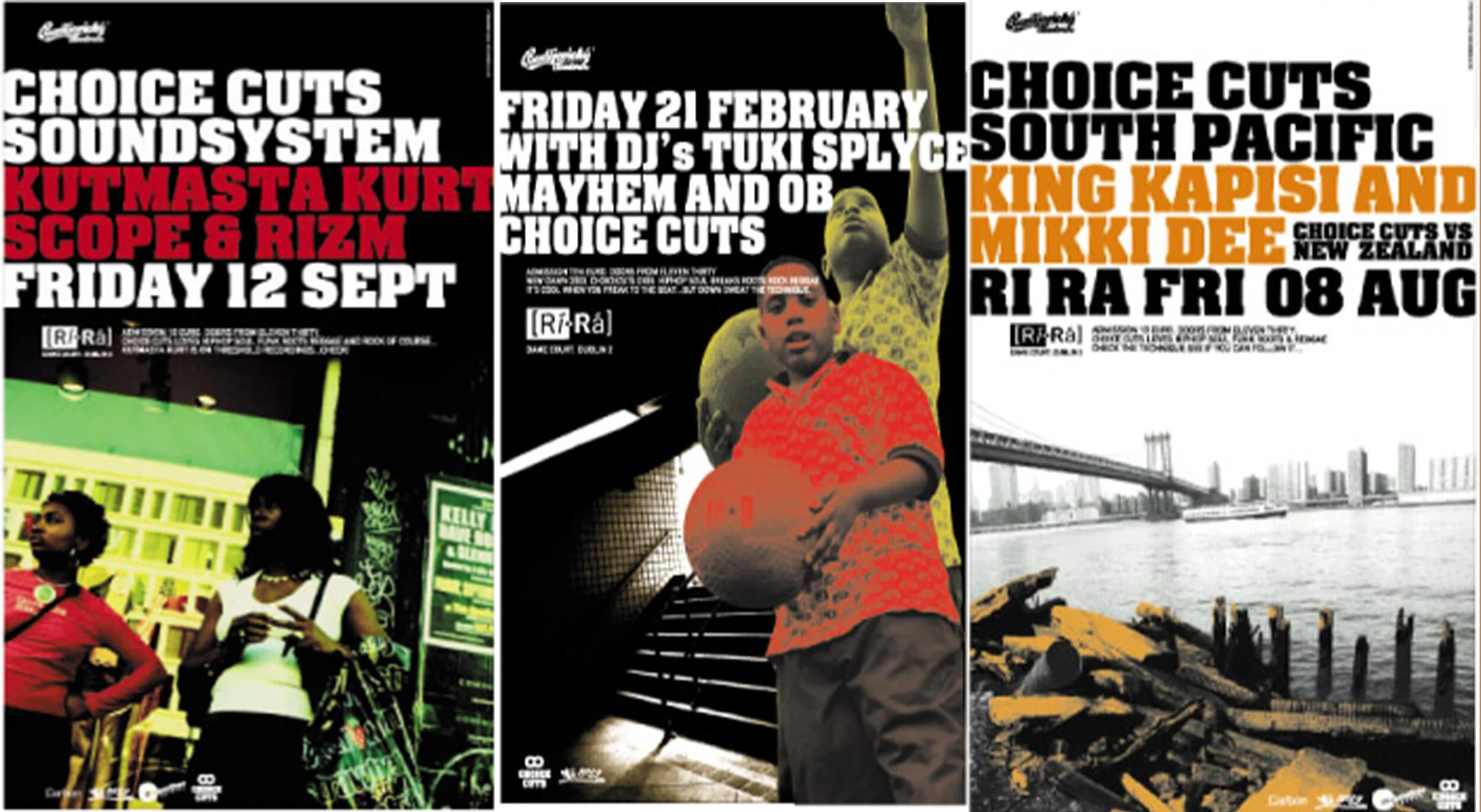 Choice Cuts Flyers for RI-RA Dublin.