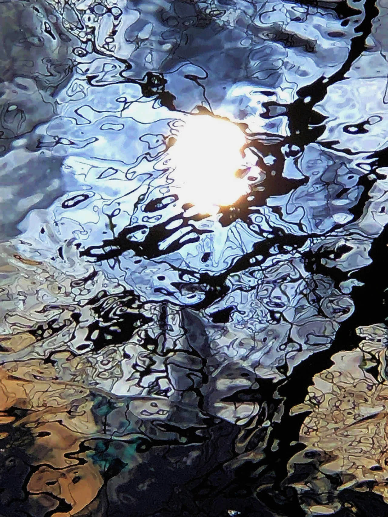Betsyann Duval: “Exploring the Light,” Reflection Series 38, #5, archival print, 19” x 13”, 2019