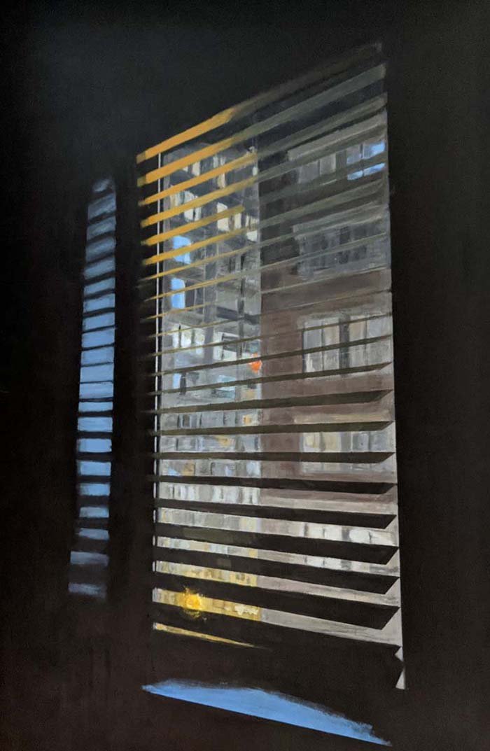 Claire Bean: "NYC 6 am," acrylic on canvas, 36" x 24", 2022, $2100 