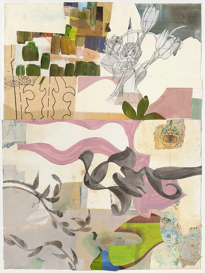 3. “Hyphae”, mixed media, 22.5 x 30, 2023