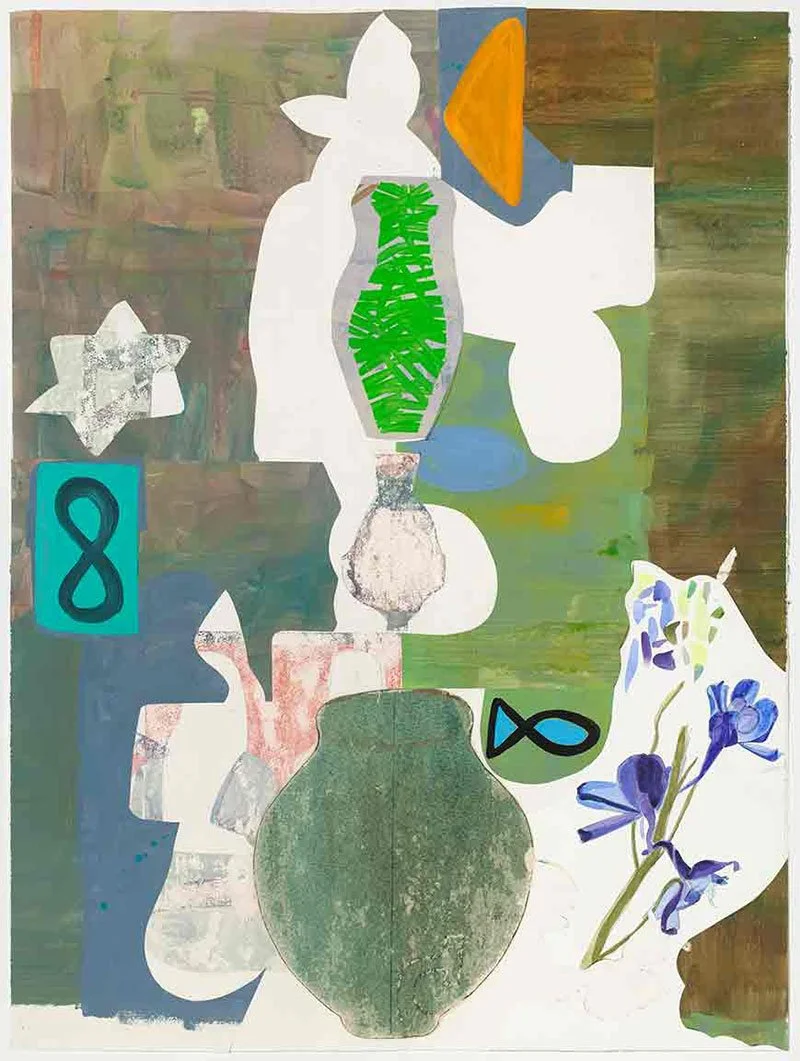 4. “Magic 8”, mixed media, 22.5 x 30, 2024