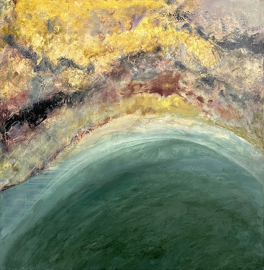 “Ross Pond” oil on panel, 24”x 24”, 2024