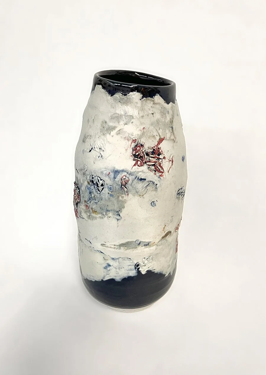 “Lower Falls,” porcelain, 8”x 3.5”x 3.5”, 2024