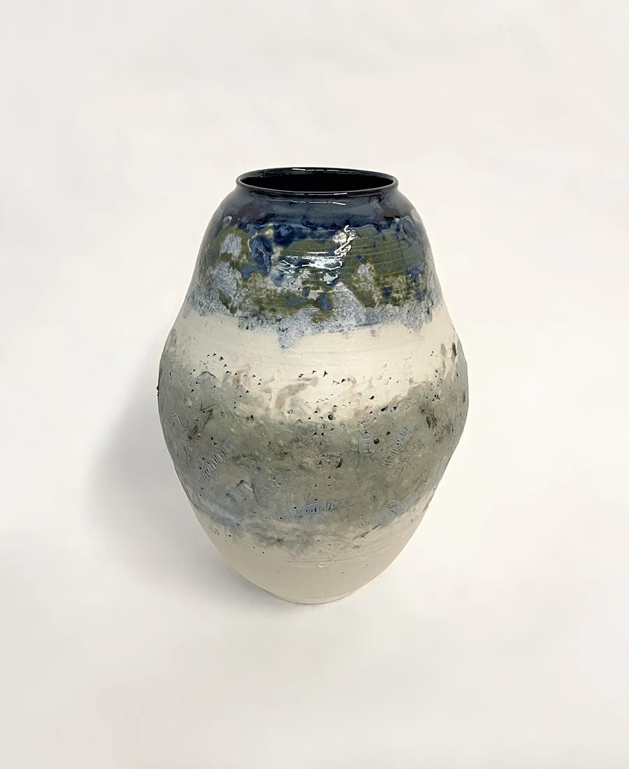 “On Shore Breeze,” porcelain, 11”x 7”x 7”, 2024