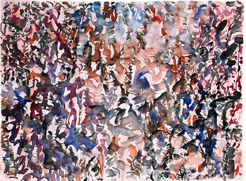 1.“Mother, what do you see…” 2025 Watercolor, 22x30 inches