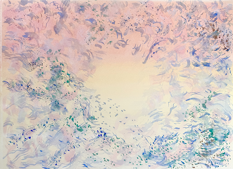 4.“Despair and Hope” 2025 Watercolor, 22x30 inches