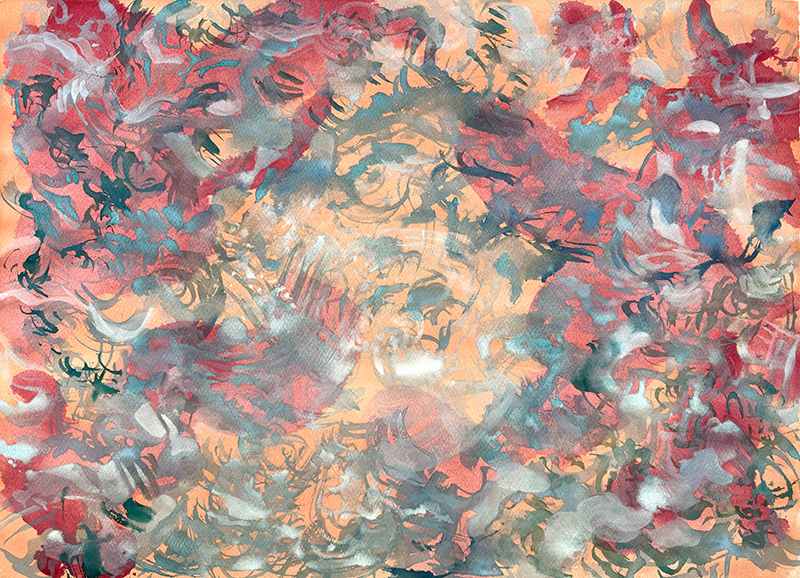  5.“Love is enough” 2025 Watercolor, 22x30 inches 