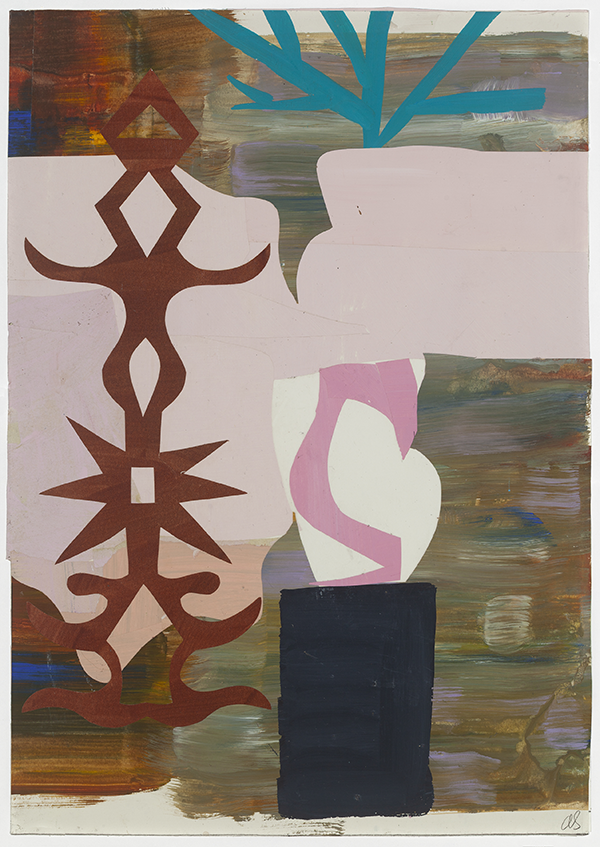 8.	“Arcadia,” mixed media on paper, 12w x 17h, 2026, $1,400 