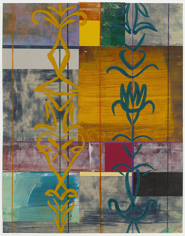 13.	“Melodie III,”mixed media on paper, 11wx14h, 2026, $1,000 