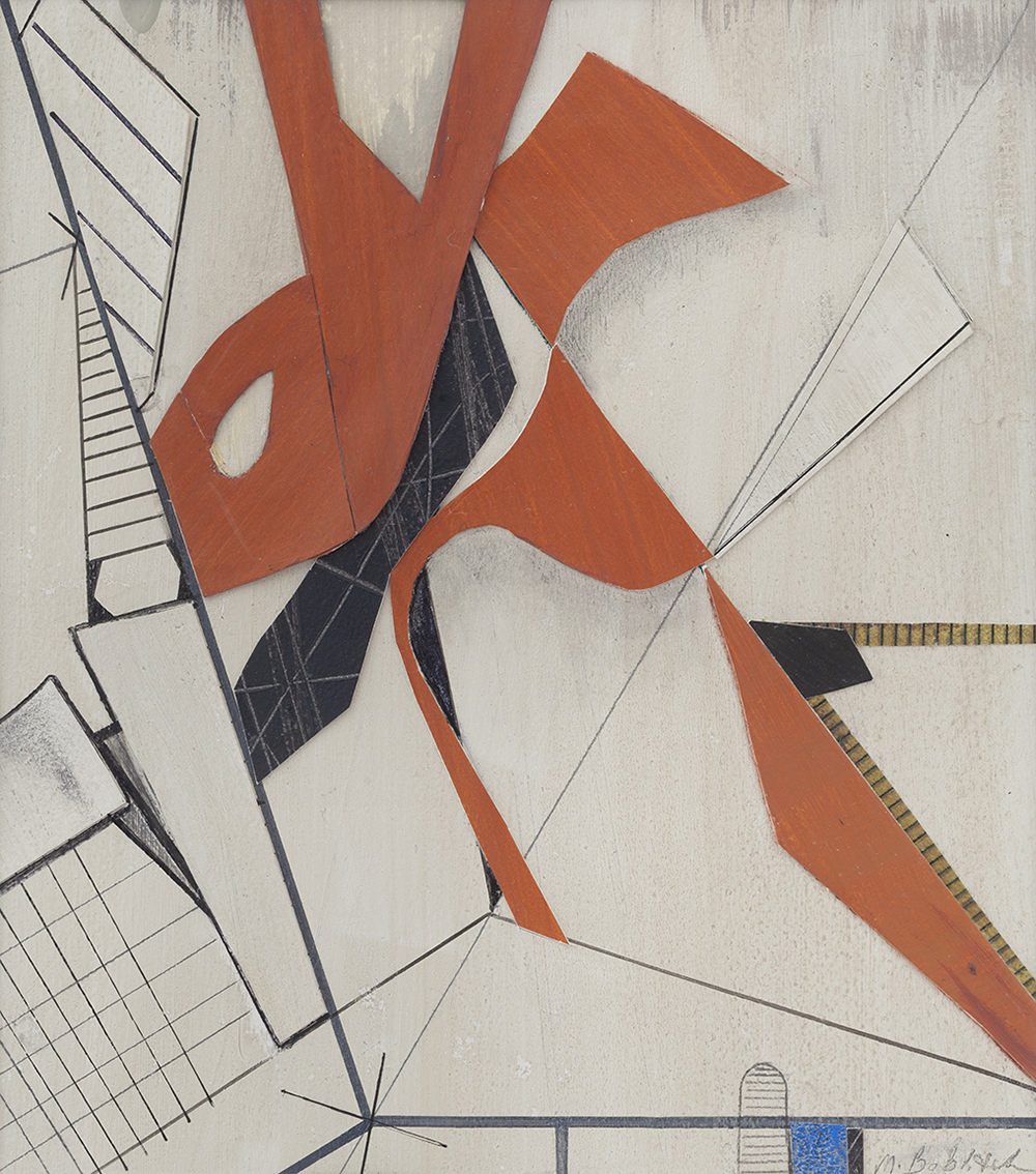 11.	“Spirited Geometries #11,” mixed media on paper, 17” x 15” framed, 2026 