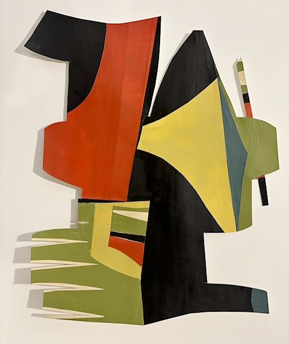 14.	“Scout,” mixed media on paper, 33” x 26” framed, 2024  