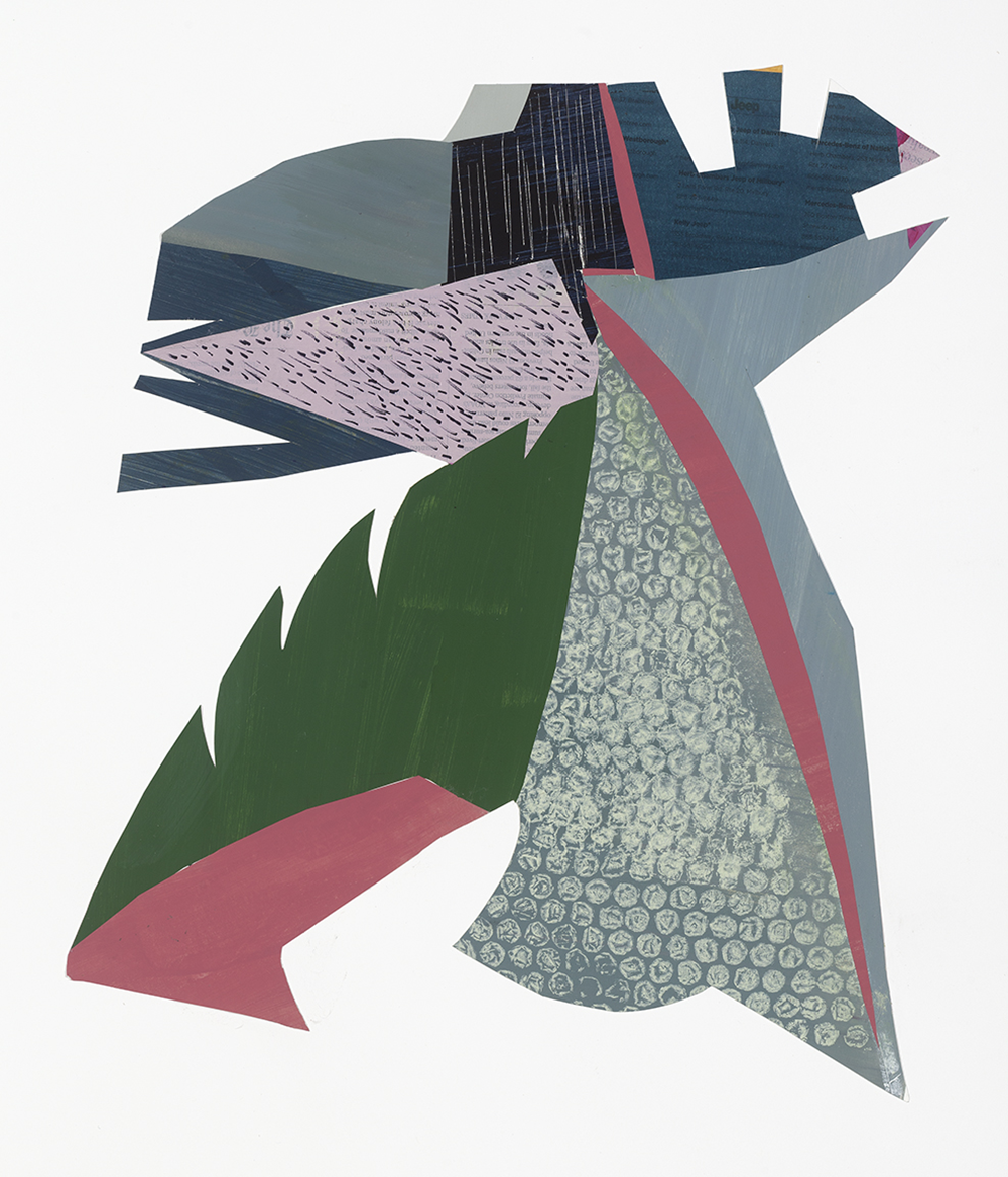 16.	“Baraboo I,” mixed media on paper, 28” x 23” framed, 2024 